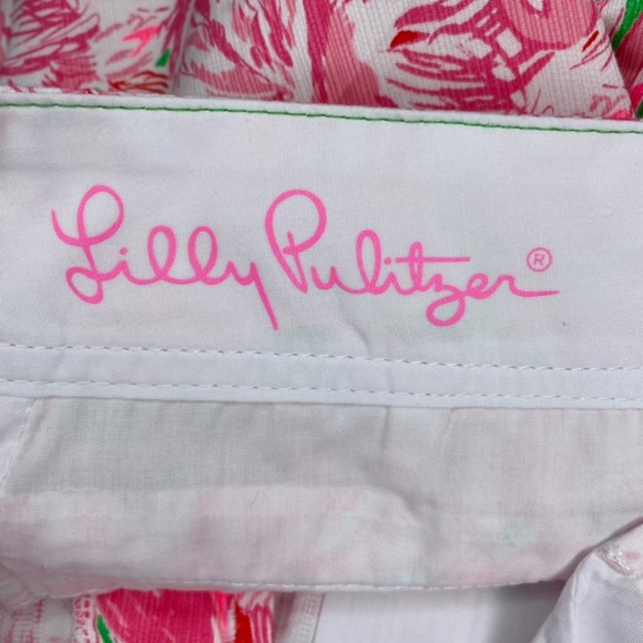 Lilly Pulitzer Flamingo Print Callahan Shorts - Picture 9 of 11